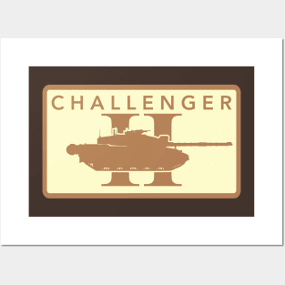 Challenger 2 Patch (desert subdued) Posters and Art